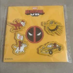 Deadpool VR PIN SET 2025 October Exclusive Orange / Red New York NYC Marvel